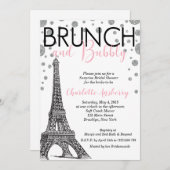エッフェルタワーパリブライダルシャワーブランチ招待状 招待状 (正面/裏面)
