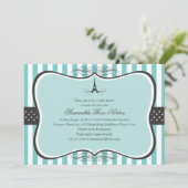 エッフェルタワーパリブライダルシャワー 招待状 (スタンド正面)