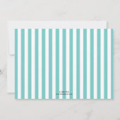 エッフェルタワーパリブライダルシャワー 招待状 (裏面)