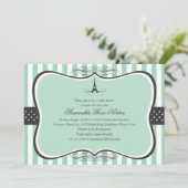 エッフェルタワーパリブライダルシャワー 招待状 (スタンド正面)