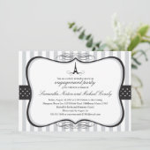 エッフェルタワーパリブライダルシャワー 招待状 (スタンド正面)