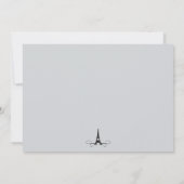 エッフェルタワーパリブライダルシャワー 招待状 (裏面)