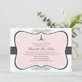 エッフェルタワーパリブライダルシャワー 招待状 (スタンド正面)