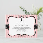 エッフェルタワーパリブライダルシャワー 招待状 (スタンド正面)