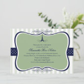 エッフェルタワーパリブライダルシャワー 招待状 (スタンド正面)