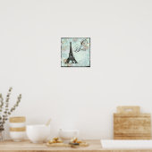 エッフェルタワーパリポスタープリント ポスター (キッチン)
