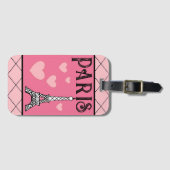 エッフェルタワーパリラゲッジタグギフト ラゲッジタグ (正面横)