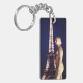 エッフェルタワーパリレディーキーチェーン キーホルダー (正面左)