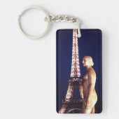 エッフェルタワーパリレディーキーチェーン キーホルダー (正面)