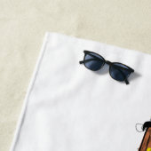 エッフェルタワーパリロマンチックカップル ビーチタオル (インサイチュ)