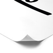 エッフェルタワーパリロマンチックカップル ポスター (角)