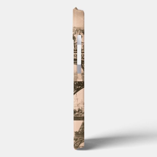 エッフェルタワーパリヴィンテージコラージュ Case-Mate iPhoneケース (裏面 / 左)