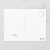 エッフェルタワーパリヴィンテージマップ金ゴールドドットモノグラム ポストカード (裏面)