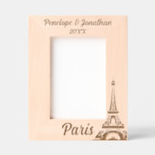 エッフェルタワーパリ名前をカスタムする&デイト レーザー彫刻フレーム (正面)