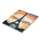 エッフェルタワーパリ夕べヨーロッパトラベル タイル (側面)