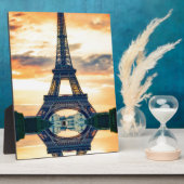 エッフェルタワーパリ夕べヨーロッパトラベル フォトプラーク (側面)