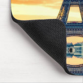エッフェルタワーパリ夕べヨーロッパトラベル マウスパッド (コーナー)