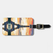 エッフェルタワーパリ夕べヨーロッパトラベル ラゲッジタグ (正面横)