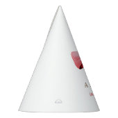 エッフェルタワーパリ誕生日ピンクボウ パーティーハット (左)