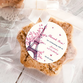 エッフェルタワーパリ1st誕生日パーティー ラウンドシール