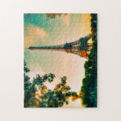 エッフェルタワーパリ。 ジグソーパズル (縦)