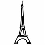 エッフェルタワーパリ フォトスカルプチャー<br><div class="desc">Paris France . city of lights.. La Tourエッフェルの白シンプル黒の様式化されたイメージ</div>