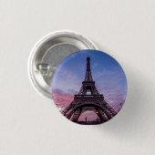 エッフェルタワーピンクパープルスカイ 缶バッジ (正面&裏面)