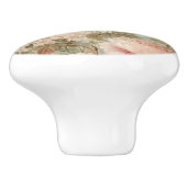 エッフェルタワーピンクフランスののヴィンテージフローラ分離 セラミックノブ (側面)