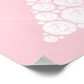 エッフェルタワーピンクホワイトスワロフスキークリスタルパリ ポスター (角)