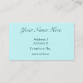 エッフェルタワーピンクローズ&スクロールズ 名刺 (裏面)