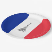 エッフェルタワーフランスのをテーマにしたパーティー紙プレート ペーパープレート (アングル)