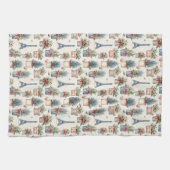 エッフェルタワーフランスのトピアリスパリスクリスマス キッチンタオル (横)