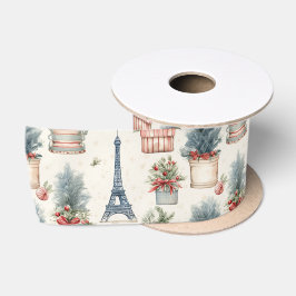 エッフェルタワーフランスのトピアリスパリスクリスマス サテンリボン