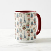 エッフェルタワーフランスのトピアリスパリスクリスマス マグカップ (正面右)