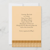 エッフェルタワーフランスのブライダルシャワー招待 招待状 (裏面)