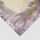 エッフェルタワーフランスのラベンダーレース 薄葉紙 (詳細)