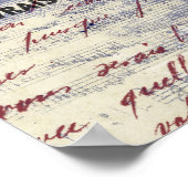 エッフェルタワーフランスヴィンテージアートポスター ポスター (角)