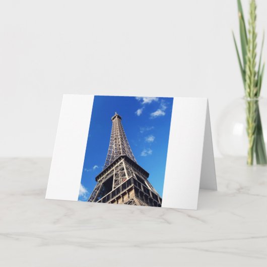 エッフェルタワーフランス旅行写真 カード (正面)