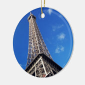 エッフェルタワーフランス旅行写真 セラミックオーナメント (左)