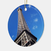 エッフェルタワーフランス旅行写真 セラミックオーナメント (左)
