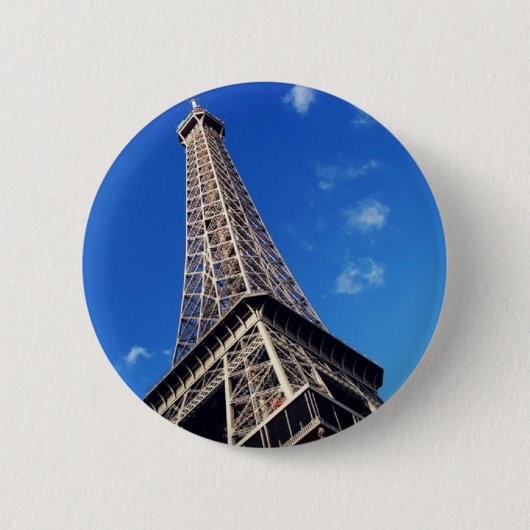 エッフェルタワーフランス旅行写真 缶バッジ (正面)