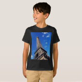 エッフェルタワーフランス旅行写真 Tシャツ (正面フル)