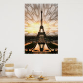 エッフェルタワープリント ポスター (キッチン)