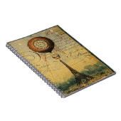 エッフェルタワーホットエアバルーンスチームパンク ノートブック (右側)