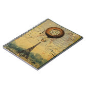 エッフェルタワーホットエアバルーンスチームパンク ノートブック (左側)