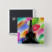 エッフェルタワーボタン 缶バッジ (正面&裏面)