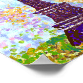 エッフェルタワーポインティリスムブライトランドスケープKハブラー ポスター (角)