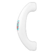 エッフェルタワーミートインパリスウォーターカラー（ばちゃばちゃ）跳ねる セラミックキャビネット取っ手 (側面)