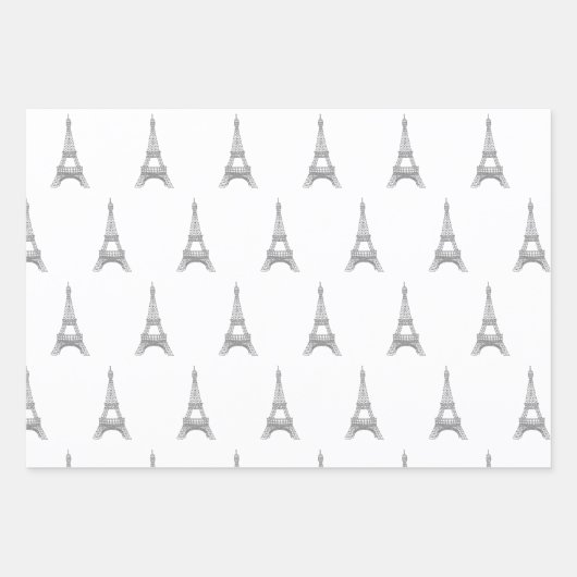 エッフェルタワーラッピング紙 ラッピングペーパーシート (正面)