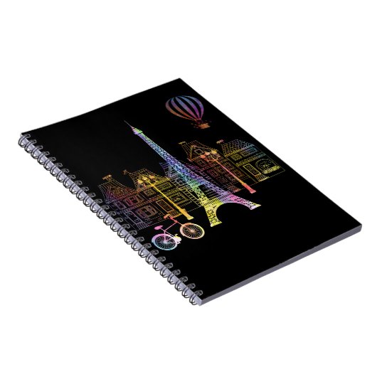 エッフェルタワーラブフランスウィメンズパリ ノートブック (右側)